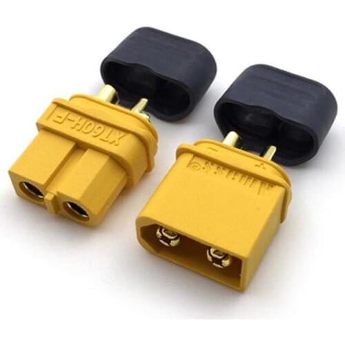 Original AMASS XT60H XT60+ Battery Connector, Male/Female W/ sheath XT60 Plus (5 Pairs/lot) for RC Model/ Charger