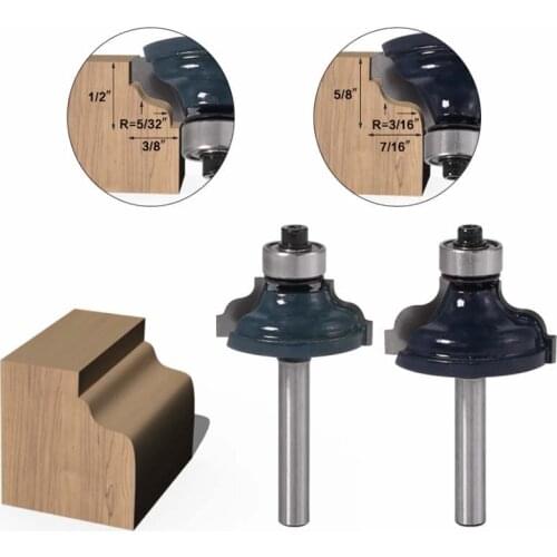 Flat angle arc cutter 1 / 4 handle trimming machine milling cutter line cutter woodworking milling cutter trimming machine flat