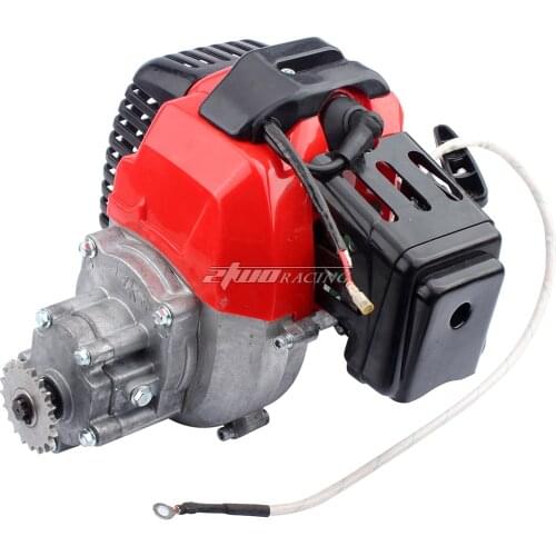 Complete 43cc 2 Stroke Electric Start Engine Motor With Transmission Gearbox for Mini Pocket Bike Gas G-Scooter ATV Quad Bicycle