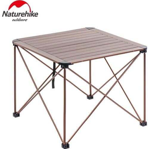 Naturehike Outdoor Travel Camping Wild Dining Picnic portable table Thicken Folding aluminium alloy Tea Table desk