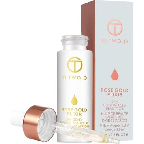 Rose gold moisturizing essential oil Brighten skin Keep skin bright Fits skin 24k cosmetic oil Facial Essence Facial Treatment