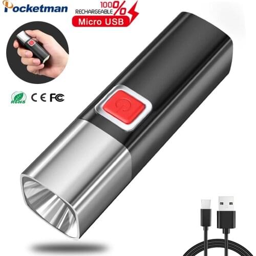 30000LM Most Bright Long Range Flashlight USB Rechargeable Flashlight Built-in Battery Torch Waterproof LED Flashlight with Box