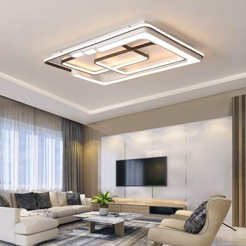 Nordic ceiling chandelier led panel lights Bedside Aluminum living room bedroom E27 led ceiling lamps