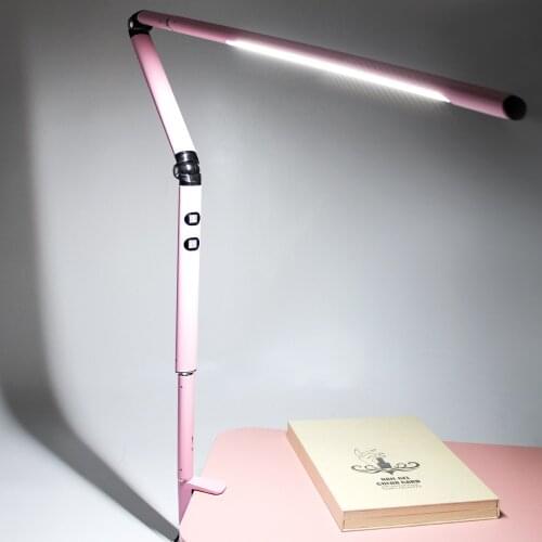 16w Smart Modern LED Nail Desk Lamp Reading Light Folding Table Lamp Living Room Fold Rotatable Touch Switch Clip Mounted