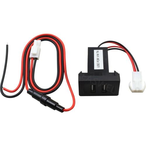 For VW T4 Transporter Golf OEM Style USB charger Dash Blank Switch AUDIO LEAD