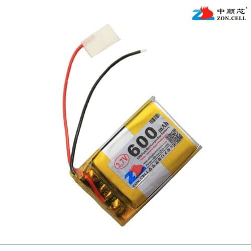 In the 600mAh 402030*3 3.7V polymer battery 122030 alarm recorder Rechargeable Li-ion Cell