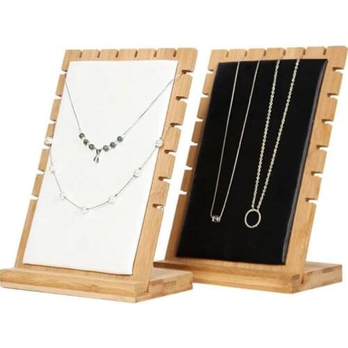Jewelry Hanger Display Stand Necklace Bracelet Organizer Storage Wood Multi-card Jewelry Holder Storage Holder Home Shop Decor