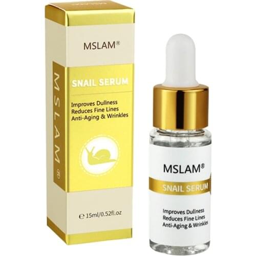 MSLAM Snail Repairing Essence 15ml - Skin Firming & Soothing for Tired Skin, Rejuvenating Moisture Snail Serum