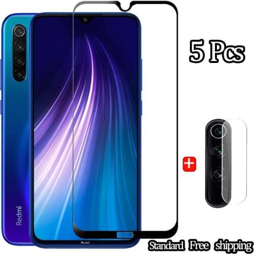 5 PCS Free shipping glass Redmi Note 8 camera film Redmi Note 8 Pro screen protector Xiaomi 8T cover glass mi note 8