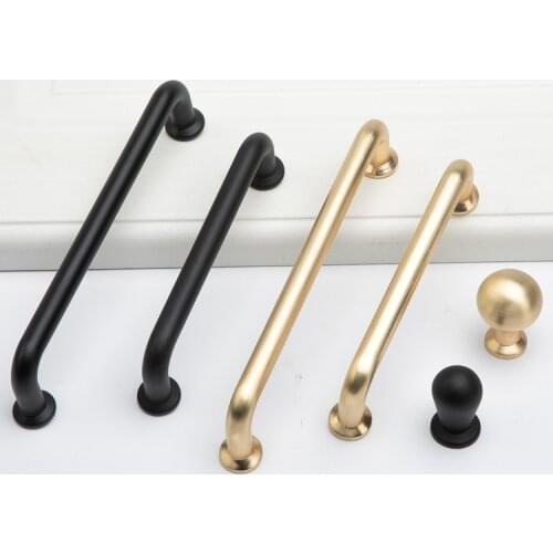 1PCS Chinese Style Brass Cabinet Handles and Knobs Drawer Wardrobe Door Pulls Furniture Hardware