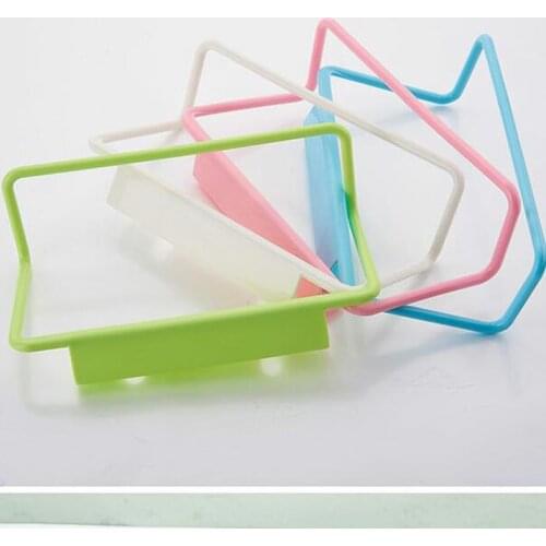 2pc/lot Kitchen Cabinet back Towel Rack Plastic rag Rack Tower Hanger Multipurpose debris Hanger
