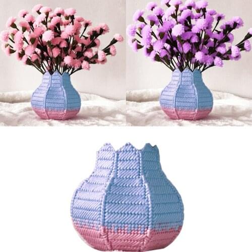 3D cross stitch Coasters chinese cross stitch kit Needlework,DIY 3D Vase decoration cross-stitch,Has been cut,cross stitch z3