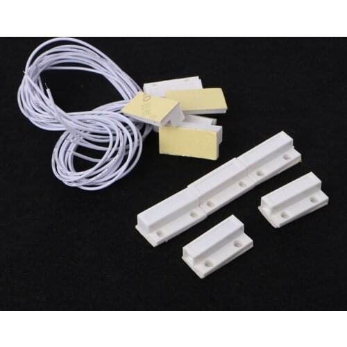 5 Sets MC-38 Wired Door Window Sensor Magnetic Switch Home Alarm System Detector