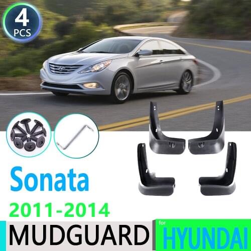 For Hyundai Sonata i45 YF 2011 2012 2013 2014 4pcs Car Fender Mudguard Mud Flaps Guard Splash Flap Car Accessories