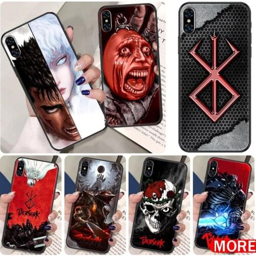 BERSERK Loco agallas Phone Case For iphone 5 5S SE 2 6 6S 7 8 11 12 Mini Plus X XS XR Pro Max black trend bumper silicone shell