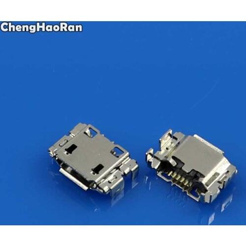ChengHaoRan 10pcs Micro USB 5pin Female Connector For Mobile Phone Mini USB Jack Charging Port Socket Four Feet Plug