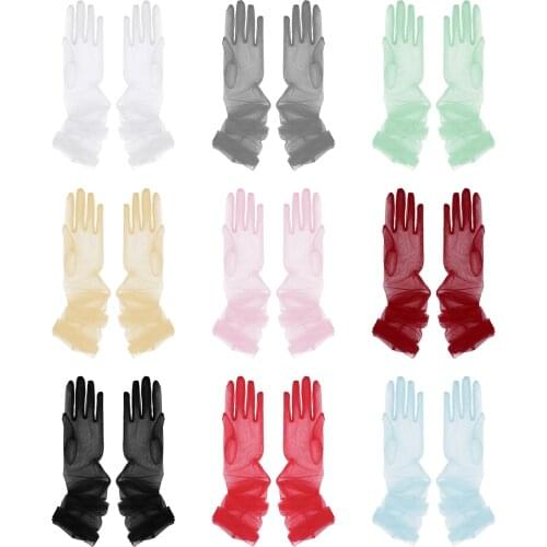 Long Gloves Sheer Tulle Gloves Ultra Thin Ultra Gloves Elbow Long Gloves Photo Shooting Accessory Halloween Gloves for women