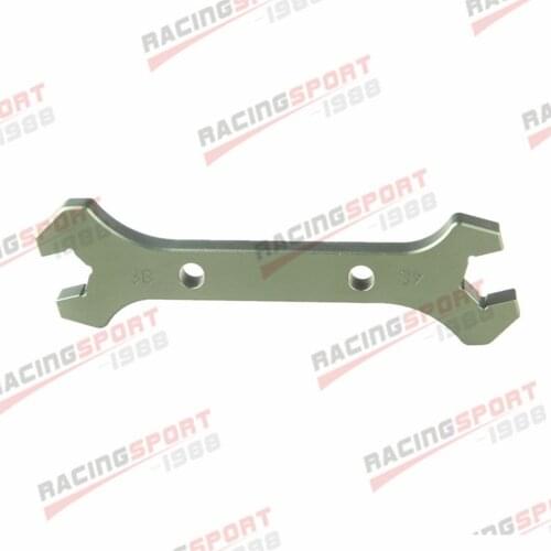 4AN AN4 (14.56mm) /3AN AN3 (13.02mm) Double Ended Wrench Spanner Aluminum Green