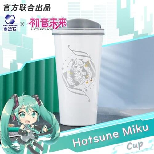 Vocaloid Miku Anime Hatsune Cup Bottle Stainless Steel Manga Role Action Figure Cosplay New Trendy Gift