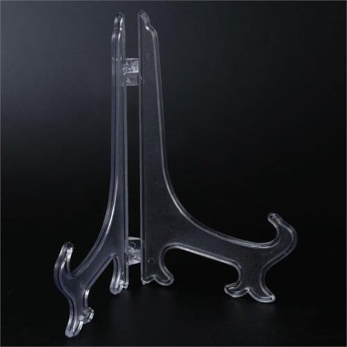 Hot Sale Transparent 7" Display Easel Stand Plate Bowl Picture Frame Photo Pedestal Holder