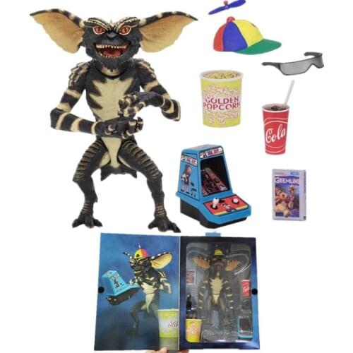 Gremlins Ultimate Gamer Gremlin Figure Cute popcorn version Action Figures Model Toys Gift Doll
