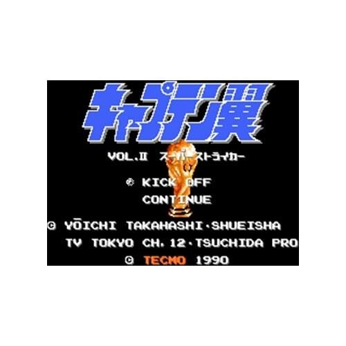 Captain Tsubasa Vol 2 - Super Striker 60 Pin Game Card Customized For 8 Bit 60pins Game Player