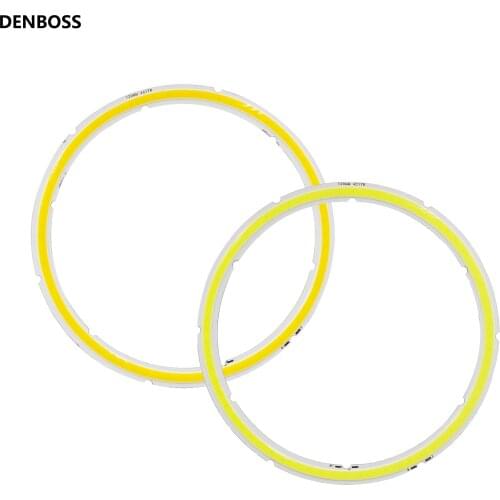 Annular 12V DC big circle cob led light source 12W ring shape angel eye 120mm Warm cold white cob chip for DIY outdoor lamp