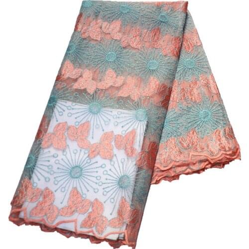 2021 high quality lace fabric with stones french net french lace 5yards african lace fabric