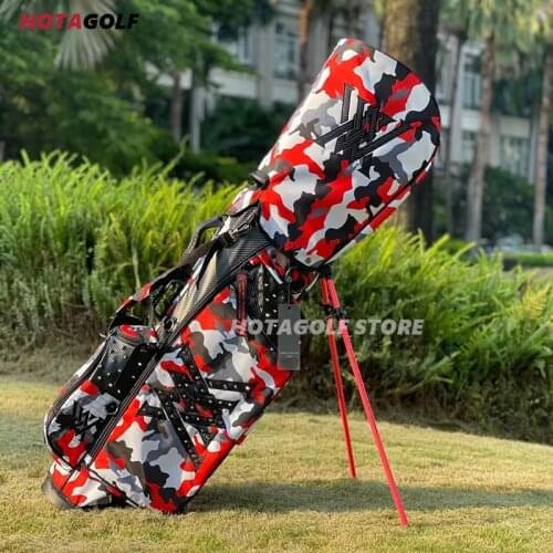 NEW Fashion Red and white camouflage Golf Stand Bag ANEW Golf stand bag with Two ball caps