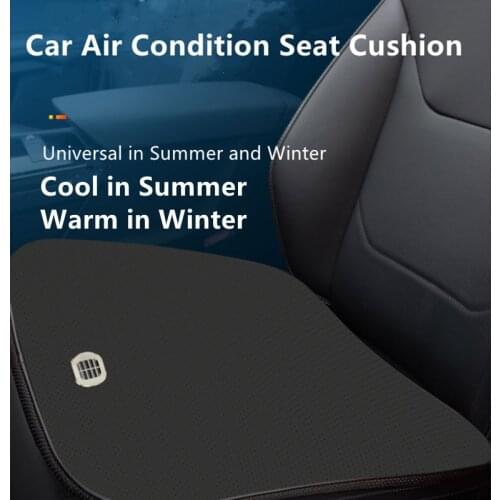 Cooling Car Ventilated Seat Cushion Summer Cool Winter Warm Seat Cover Air Conditioner Fans Dual-use Universal Auto Accessories