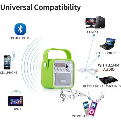 Wholesale Portable ES-692 Rechargeable Bluetooth Radio FM 60Hz-18kHz Music Player Speaker with LCD Screen Support TF/SD Card