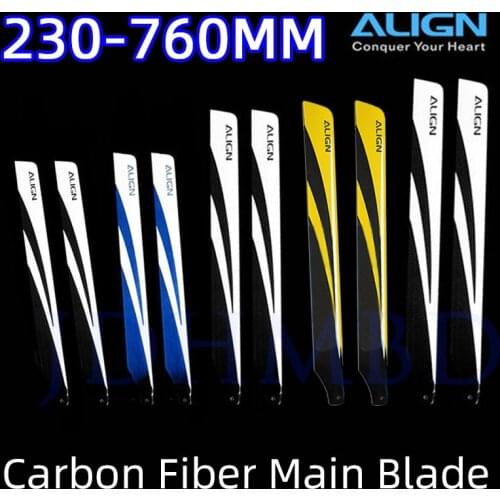 ALIGN T-rex Carbon Fiber Helicopter Main Blade 230/325/360/380/425/470/520/550/600/700mm For ALZRC TAROT SAB RC Helicopter parts