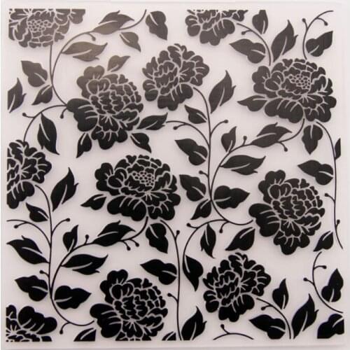EMBOSSER Plastic Embossing Folder For Scrapbook Stencils FLOWER DIY PAPER Album Cards Making CRAFT SUPPLIES Scrapbooking MOLDS
