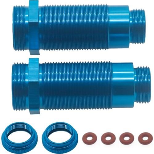 RCAWD 2pcs/set machined alloy front shock body threaded collar&o-rings for 1-10 for Traxxas Slash 2WD