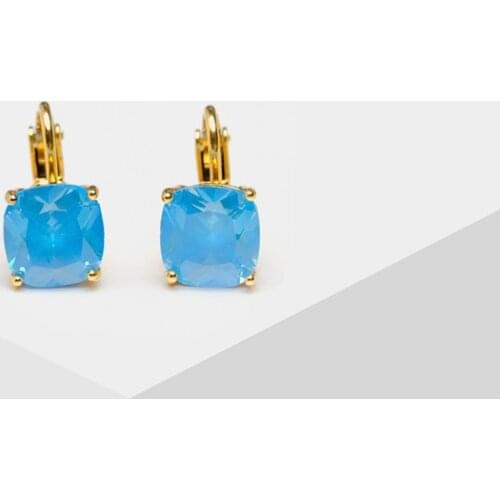 Amorita boutique New fashion blue geometry earrings