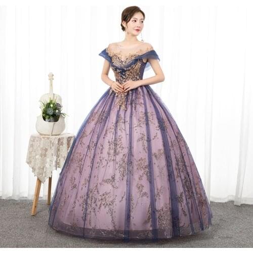 Quinceanera Dress 2021 Luxury Party Prom Formal Short Sleeve Floor-length Ball Gown Vintage es