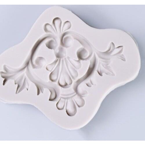 Embossed Pattern Silicone Mold DIY Epoxy Resin European Style Cake Baking Decoration Chocolate Mold Pattern Shape Silicone Mold