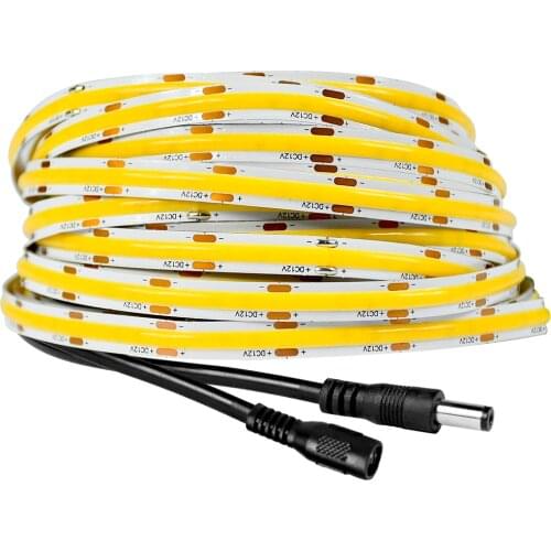 COB LED Strip Light 480 LEDs/m 4000K Warm White High Density Flexible Led Lights RA90 for Dedroom Cabinet Kitchen Decoration