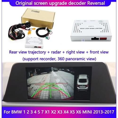 Systeme De Decodeur De Recul For BMW 1 2 3 4 5 7 X1 X2 X3 X4 X5 X6 MINI 2013-2017 Support Recorder 360 Panoramic View Radar