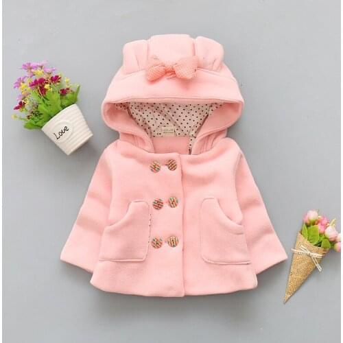 2019 Toddler Baby Girls Warm Hooded Coat Kids Jacket Thicken Warm Winter Clothes For Kids Coats For Newborn Fashion Clothes
