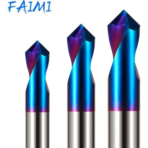Tungsten Steel Fixed-point Drill Hrc65 Carbide CNC Drill Bit 90-degree HSS Machine Chamfering Tool For Metal