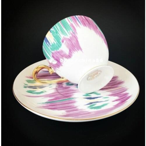 High-Grade Bone China Crown Coffee Cup Ceramic Tea Cup Dish With Gift Box Animal Tablewar Set Wedding and Housewarming