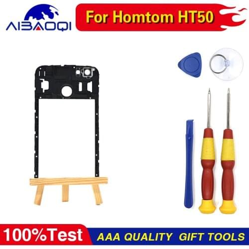 Middle Frame+Rear Camera Glass Lens Assembly Replacement For 5.5 Inch Homtom HT50 Phone Replacement Parts Free Tools