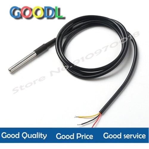1 Unidad 1M DS1820 Paquete de acero inoxidable resistente al agua DS18b20 sonda de temperatura sensor 18B20 a-92