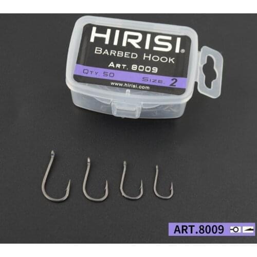 100pcs Carp Fishing Hooks Coating High Carbon Stainless Steel Barbed hooks Pack with Retail Original Box 8009