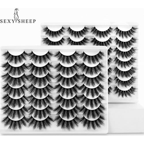 14Pairs 3D Mink Eyelashes Makeup Natural Long False Eyelashes Dramatic Lashes Extension HandMade Fake Eyelash maquiagem