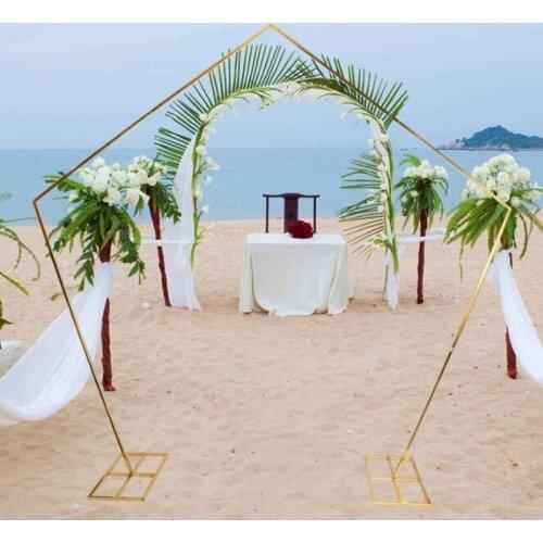 4pcs Outdoor Lawn Background Iron Plinths Frame Wedding Marry Backdrops Arch DIY Artificial Flower Rack Stand For Birthday Party