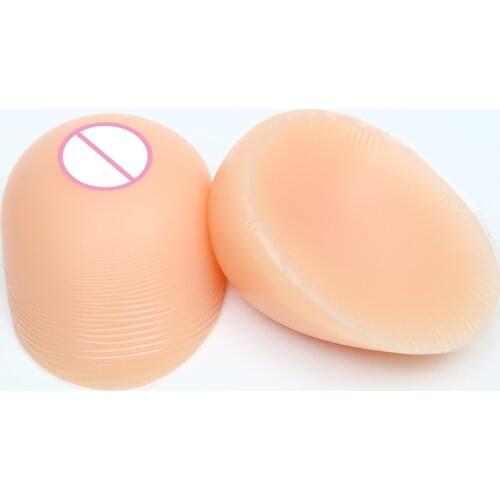 600g/pair B Cup Natural Artificial Split Breast Forms False Boobs Fake Man Trandsgender Bust Enhancer Shemale Crossdresser