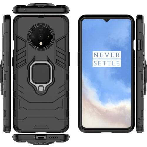 For Oneplus 7t Case Cover For One Plus 7t Protective Case Finger Ring Armor Back Shell Phone Case For One Plus 7t Holder Capa