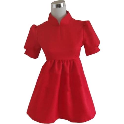 2019 Hayao Miyazaki Movie PONYO Cosplay Costume Lovely Halloween Red Dress Custom Made For Female and Kids